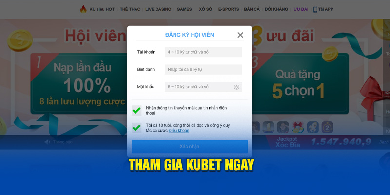 Tham gia KUBET ngay